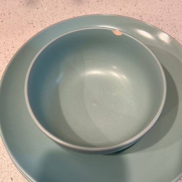 Turquoise Glass Plates & Bowls - Picture 2 of 3